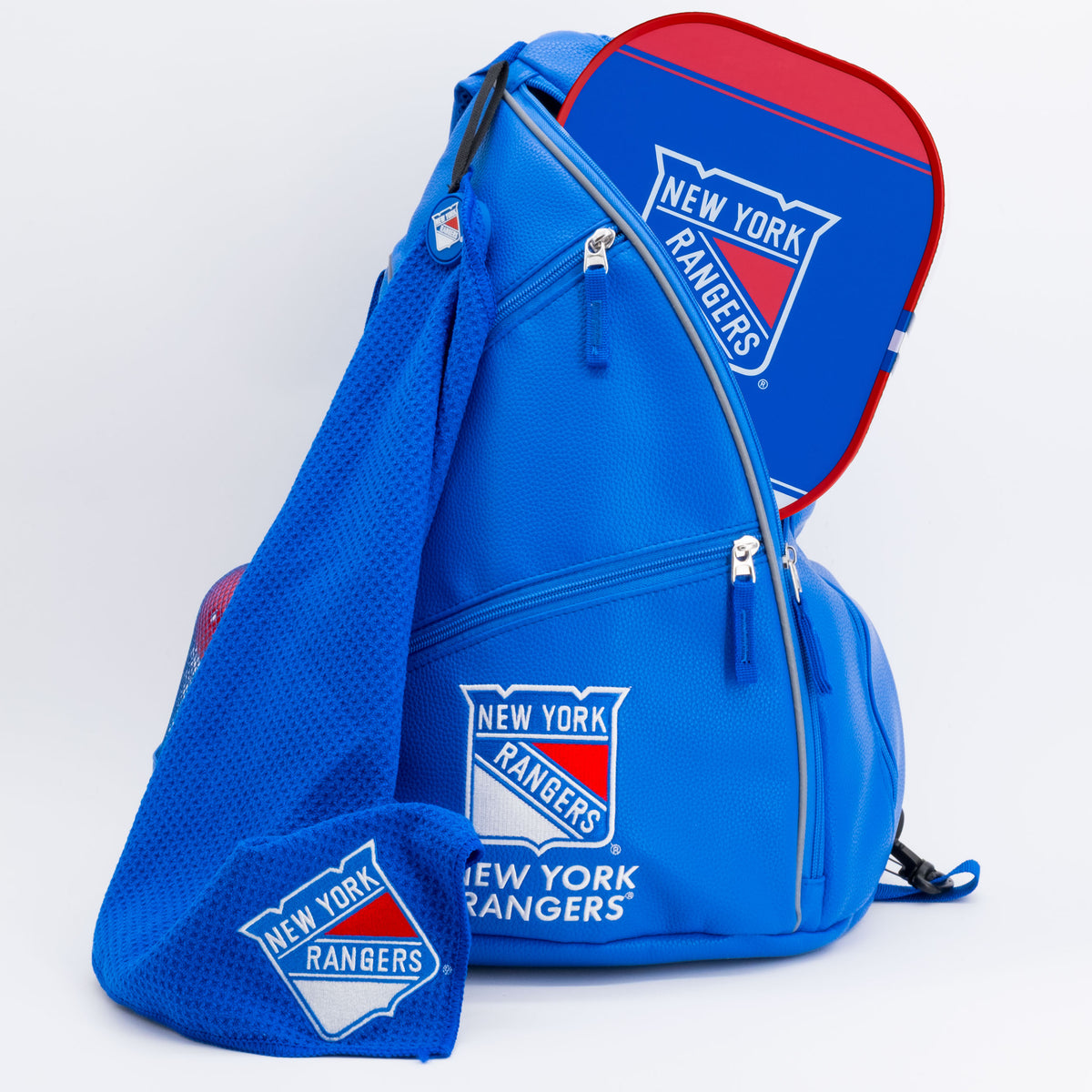 New York Rangers PU leather backpack by Team Golf, view 5