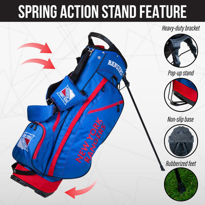 New York Rangers Fairway Stand Bag - Image 5 - Club Rehab