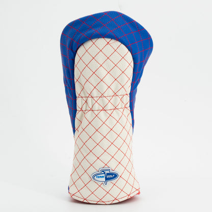 New York Rangers Striped Fairway quilted headcover, back view