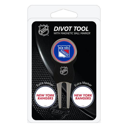 New York Rangers divot repair tool and three ball markers