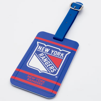 New York Rangers plastic golf bag tag by Team Golf, product photo 1