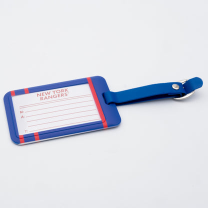 New York Rangers plastic golf bag tag by Team Golf, product photo 2