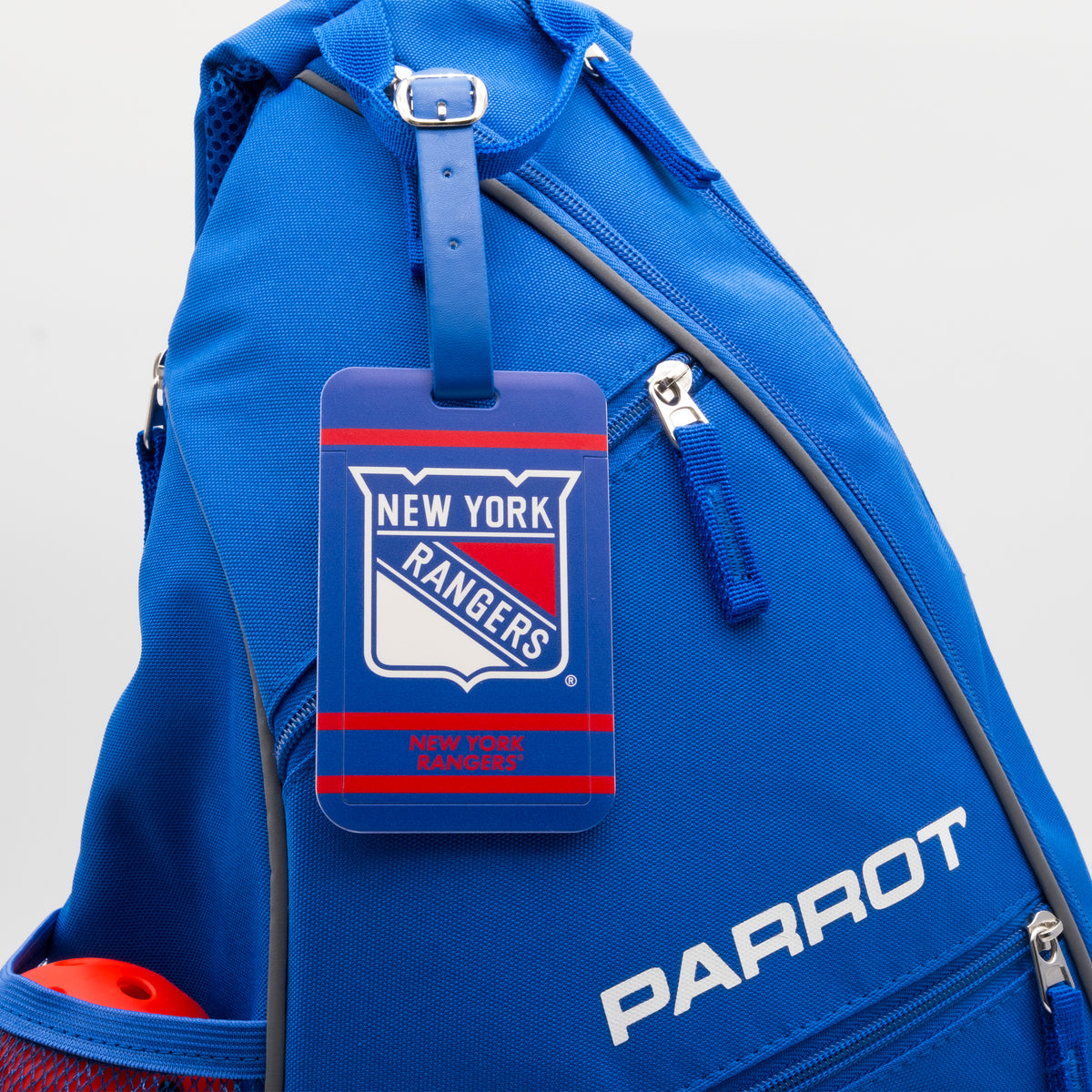 New York Rangers plastic golf bag tag by Team Golf, product photo 3