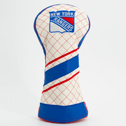 New York Rangers Striped Driver quilted headcover, front view