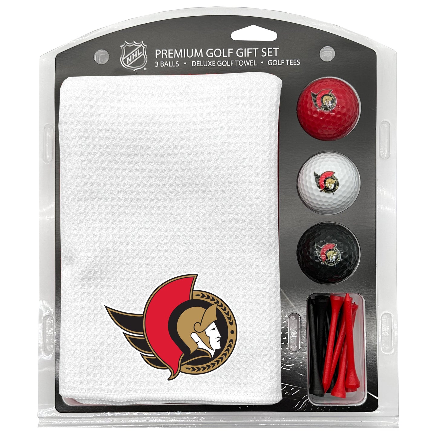 Ottawa Senators White Microfiber Towel Golf Gift Set - Club Rehab