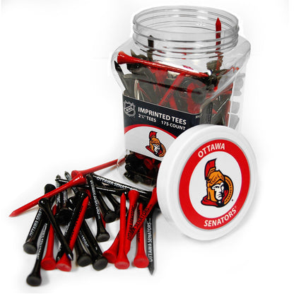 Ottawa Senators 175-count golf tee jar with team-imprinted tees