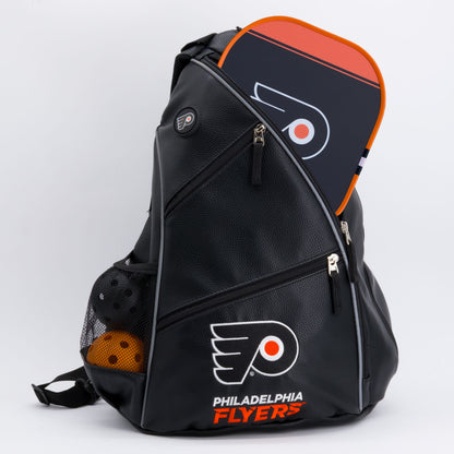 Philadelphia Flyers PU leather backpack by Team Golf, view 4