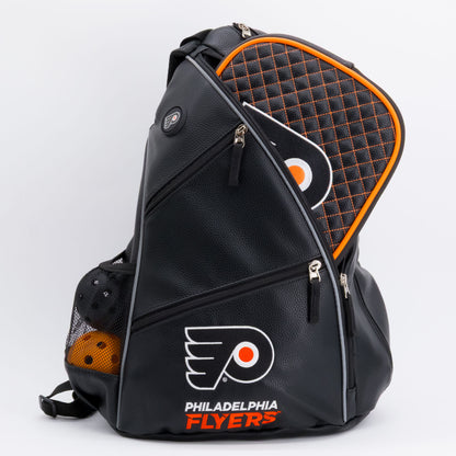 Philadelphia Flyers PU leather backpack by Team Golf, view 5