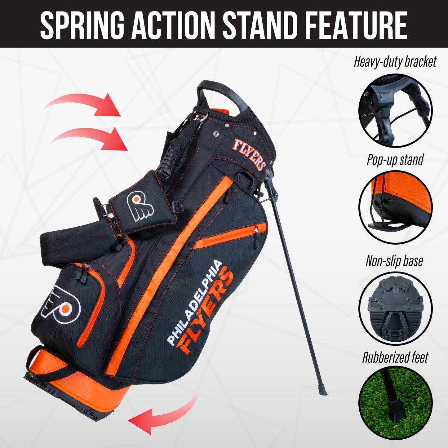 Philadelphia Flyers Fairway Stand Bag - Image 5 - Club Rehab