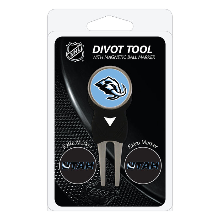Utah Mammoth divot repair tool and three ball markers