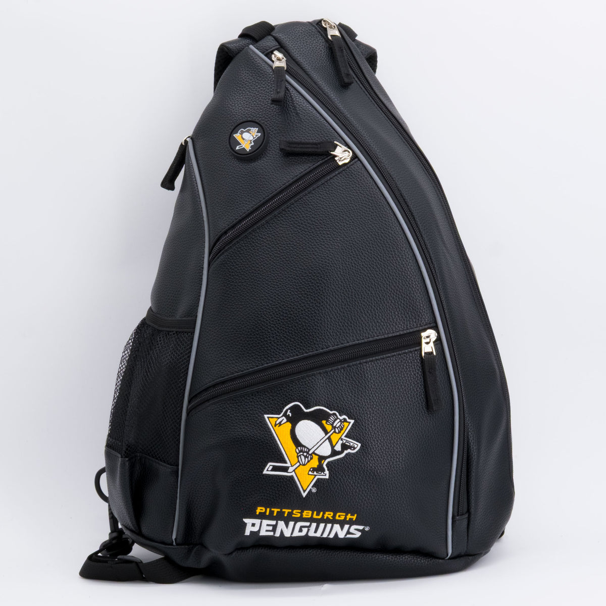 Pittsburgh Penguins PU leather backpack by Team Golf, view 1