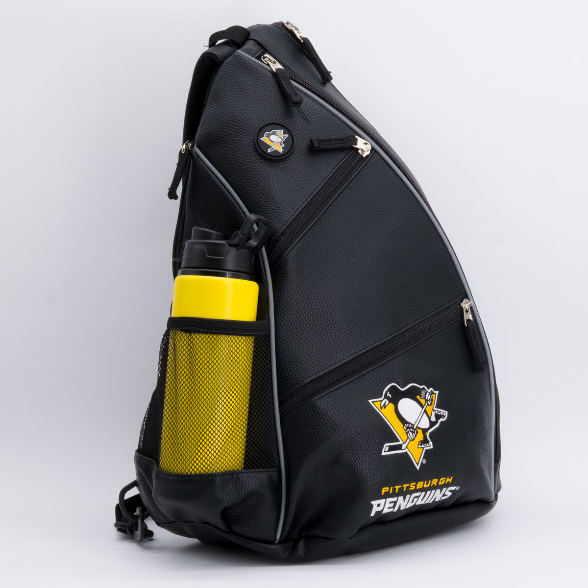 Pittsburgh Penguins PU leather backpack by Team Golf, view 3