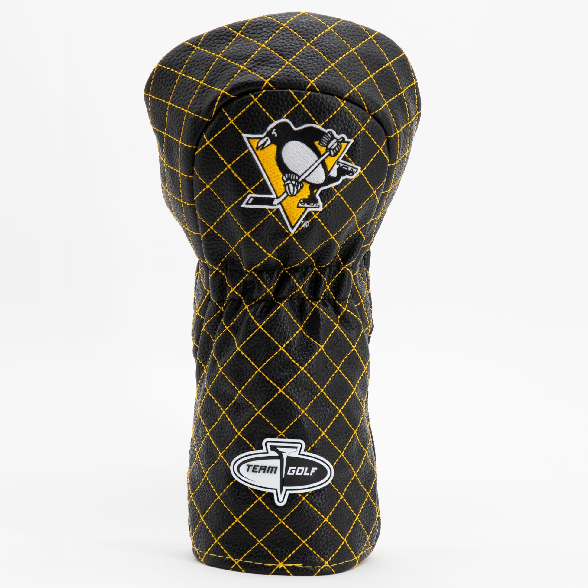 Pittsburgh Penguins solid driver quilted golf headcover alternate view