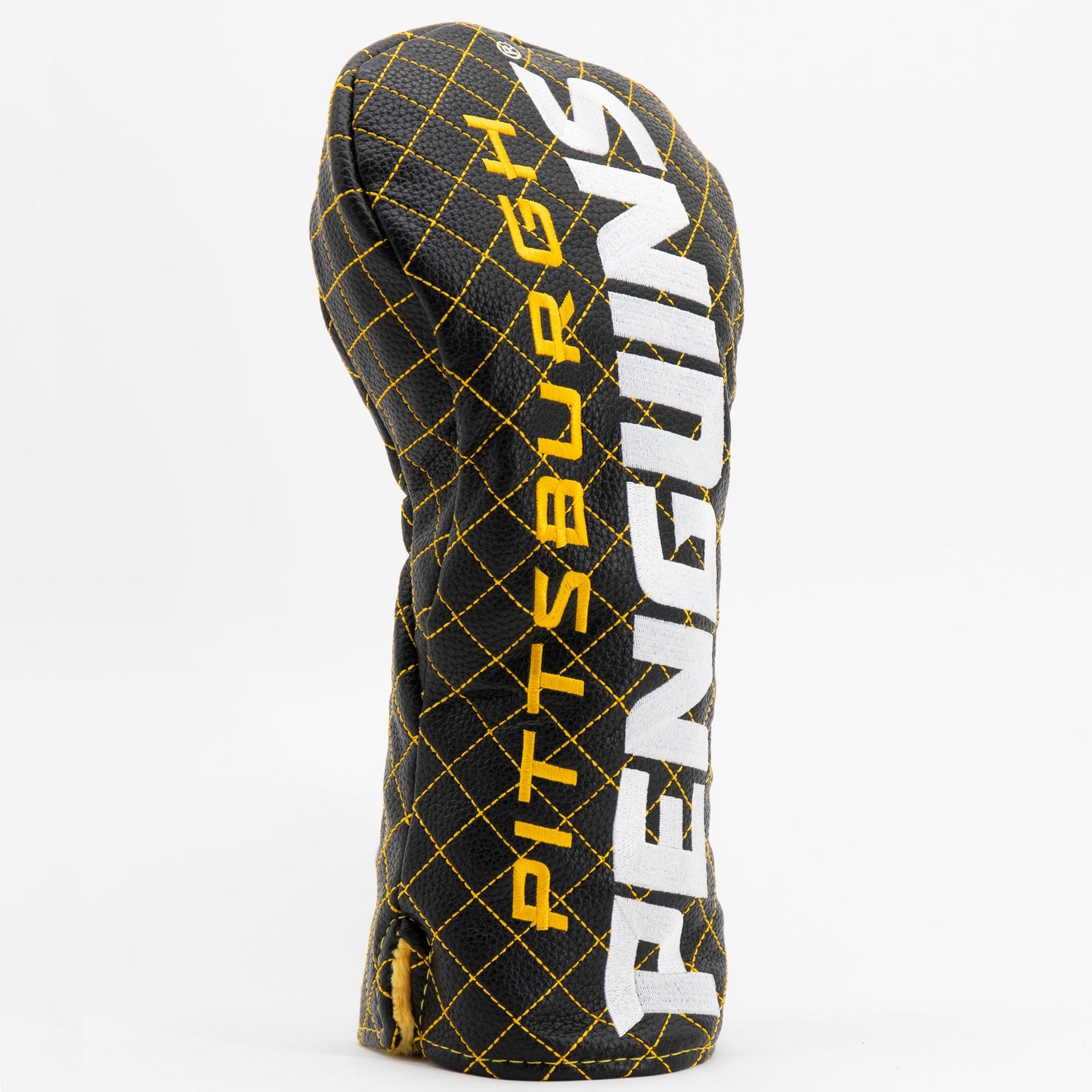 Pittsburgh Penguins solid driver quilted golf headcover alternate view