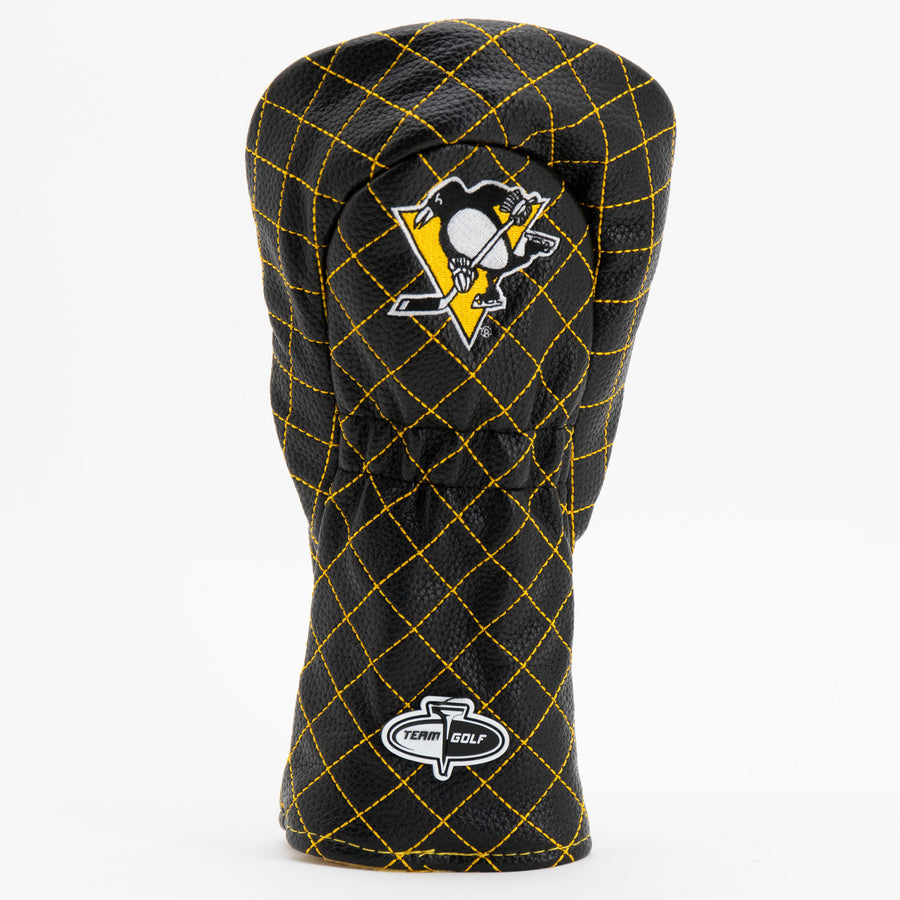 Pittsburgh Penguins solid quilted fairway cover, back view