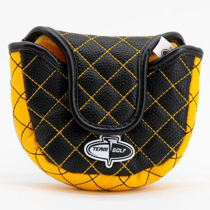 Pittsburgh Penguins solid mallet putter quilted golf headcover alternate view