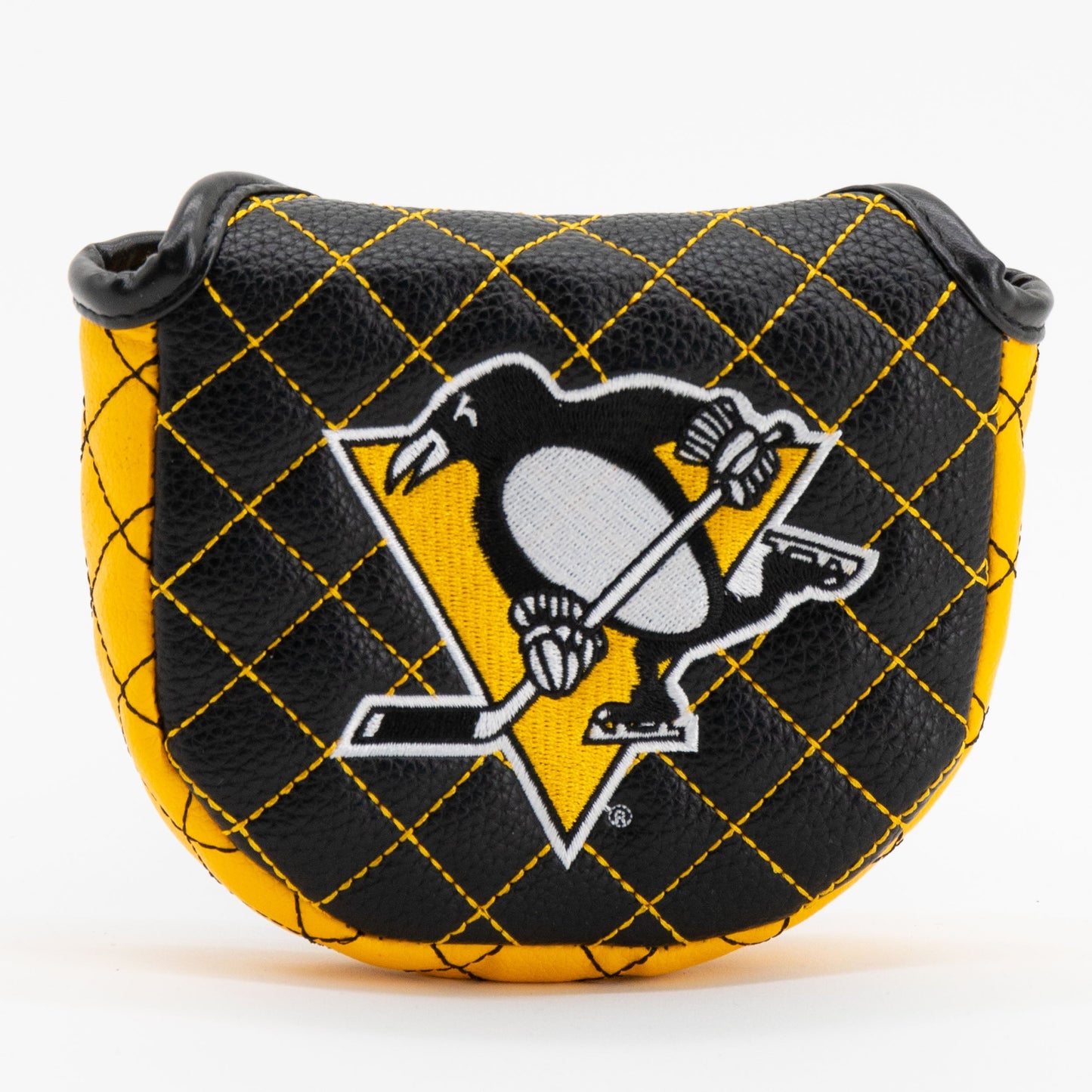 Pittsburgh Penguins solid mallet putter quilted golf headcover