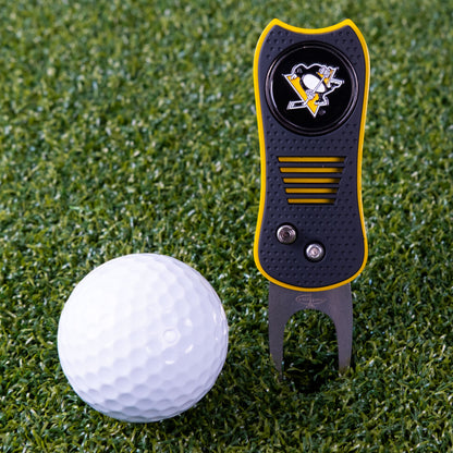 Pittsburgh Penguins Switchblade Divot Tool - Image 2 - Club Rehab