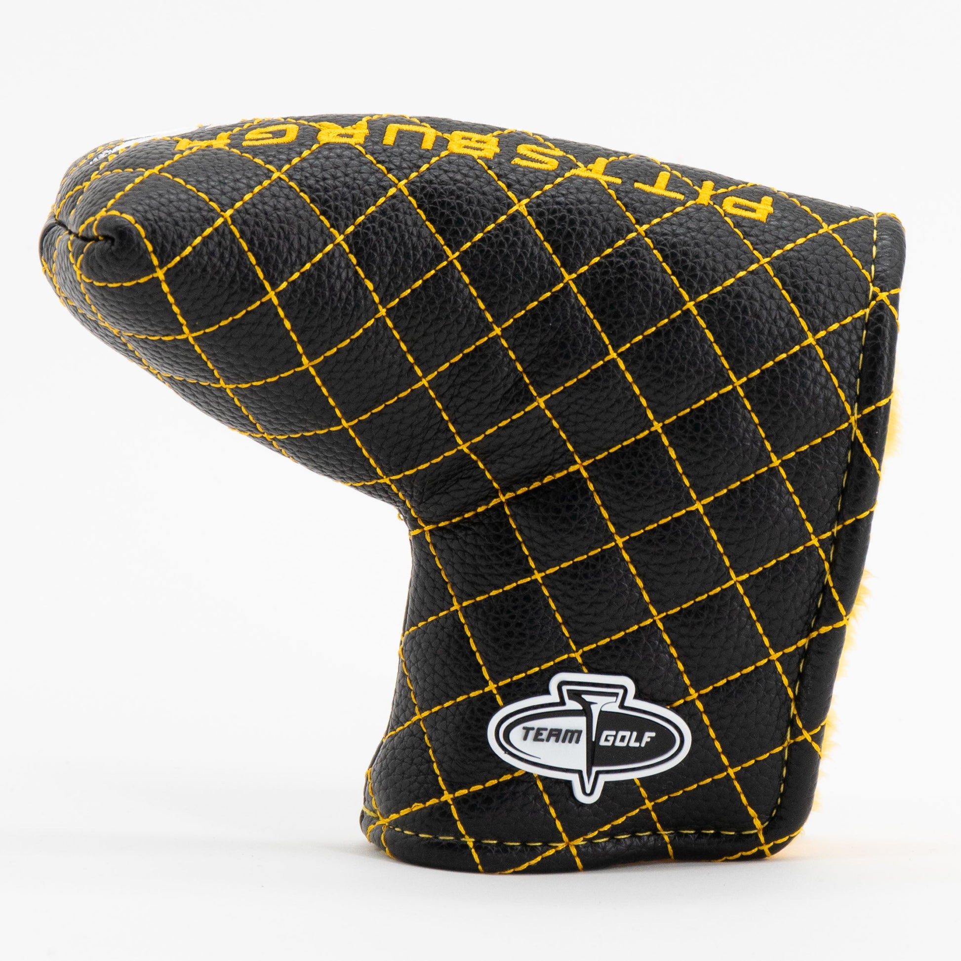 Pittsburgh Penguins solid blade putter quilted golf headcover alternate view