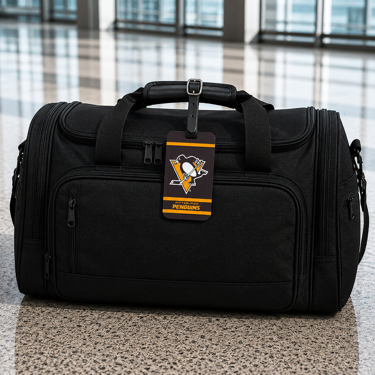 Pittsburgh Penguins plastic golf bag tag by Team Golf, product photo 5