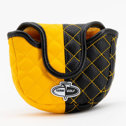 Pittsburgh Penguins split mallet putter quilted golf headcover alternate view