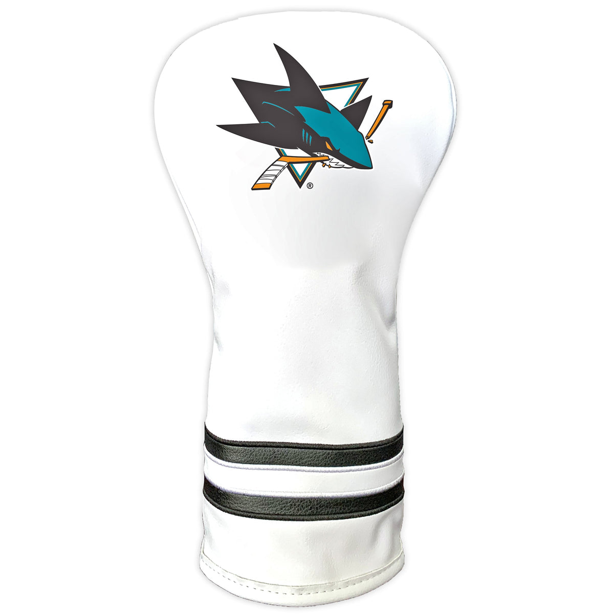 San Jose Sharks Vintage White Printed Driver Headcover