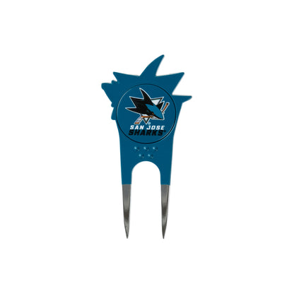 San Jose Sharks Custom Shaped Divot Tool - Image 2 - Club Rehab