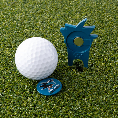 San Jose Sharks Custom Shaped Divot Tool - Image 6 - Club Rehab