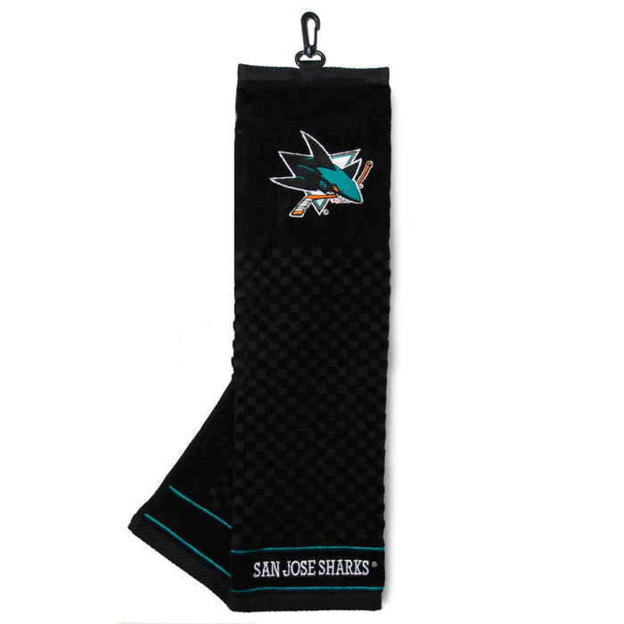 San Jose Sharks embroidered golf towel