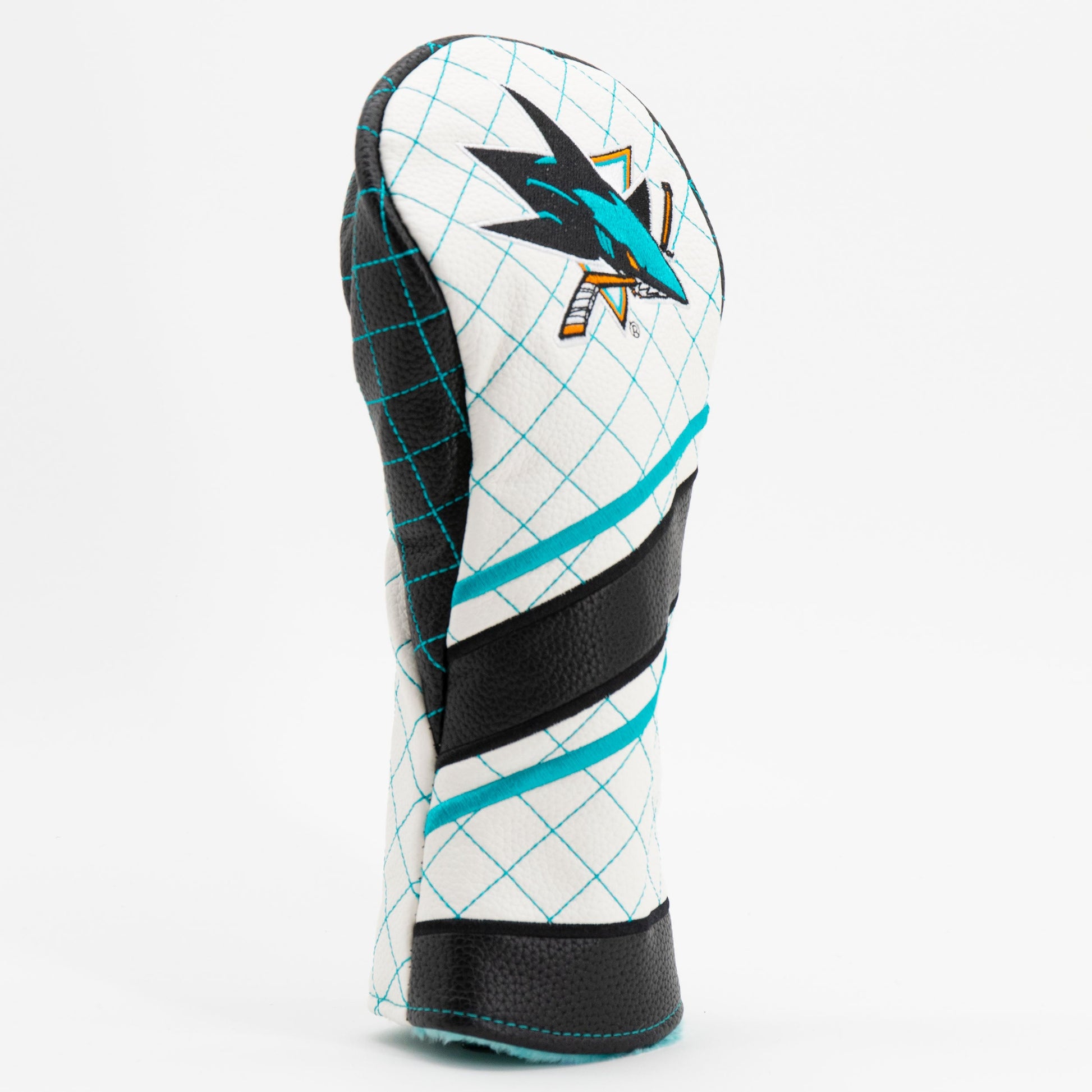 San Jose Sharks stripe fairway quilted golf headcover alternate view