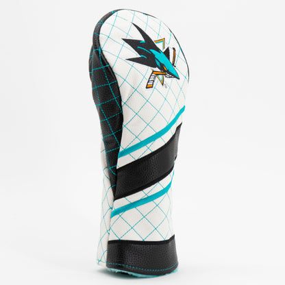 San Jose Sharks stripe fairway quilted golf headcover alternate view