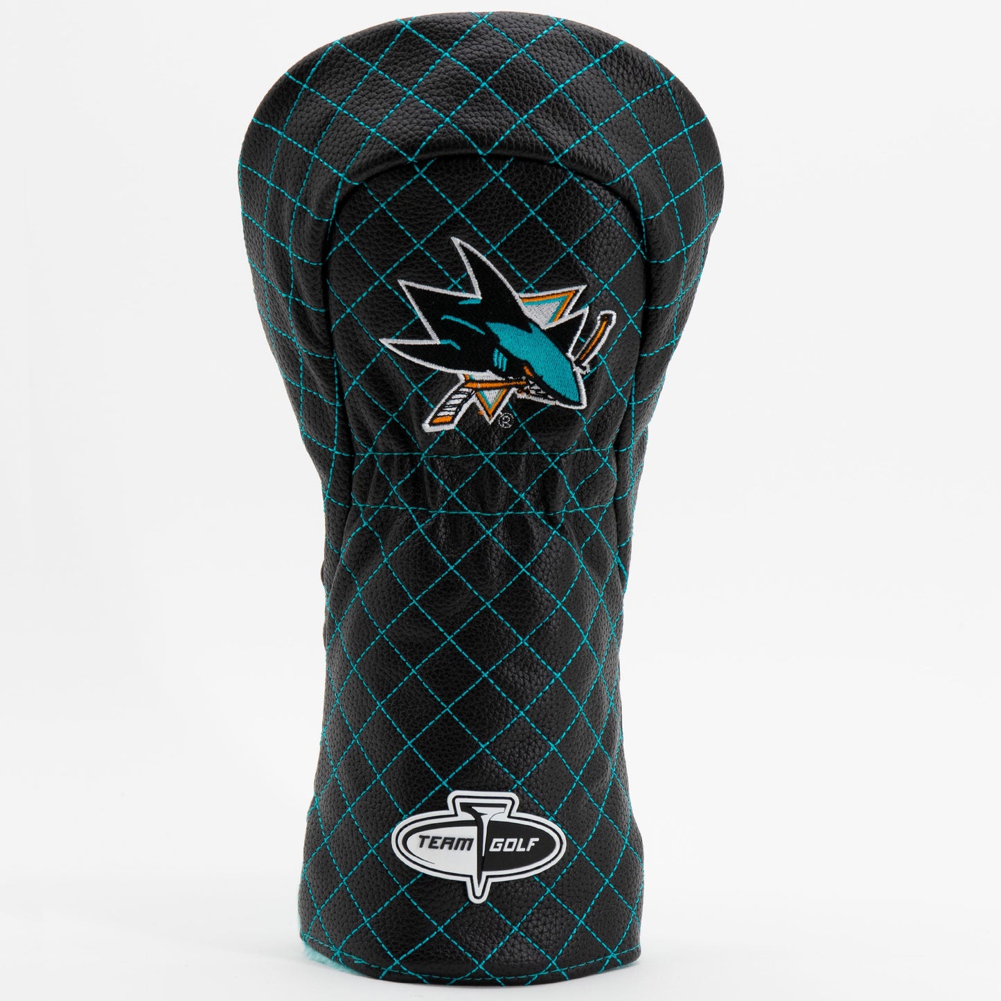 San Jose Sharks solid driver quilted golf headcover alternate view
