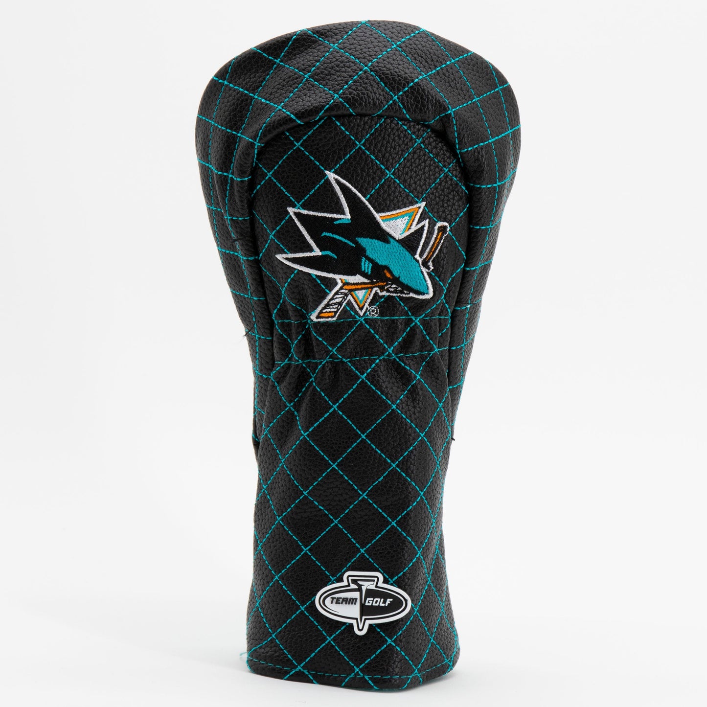 San Jose Sharks solid fairway quilted golf headcover alternate view