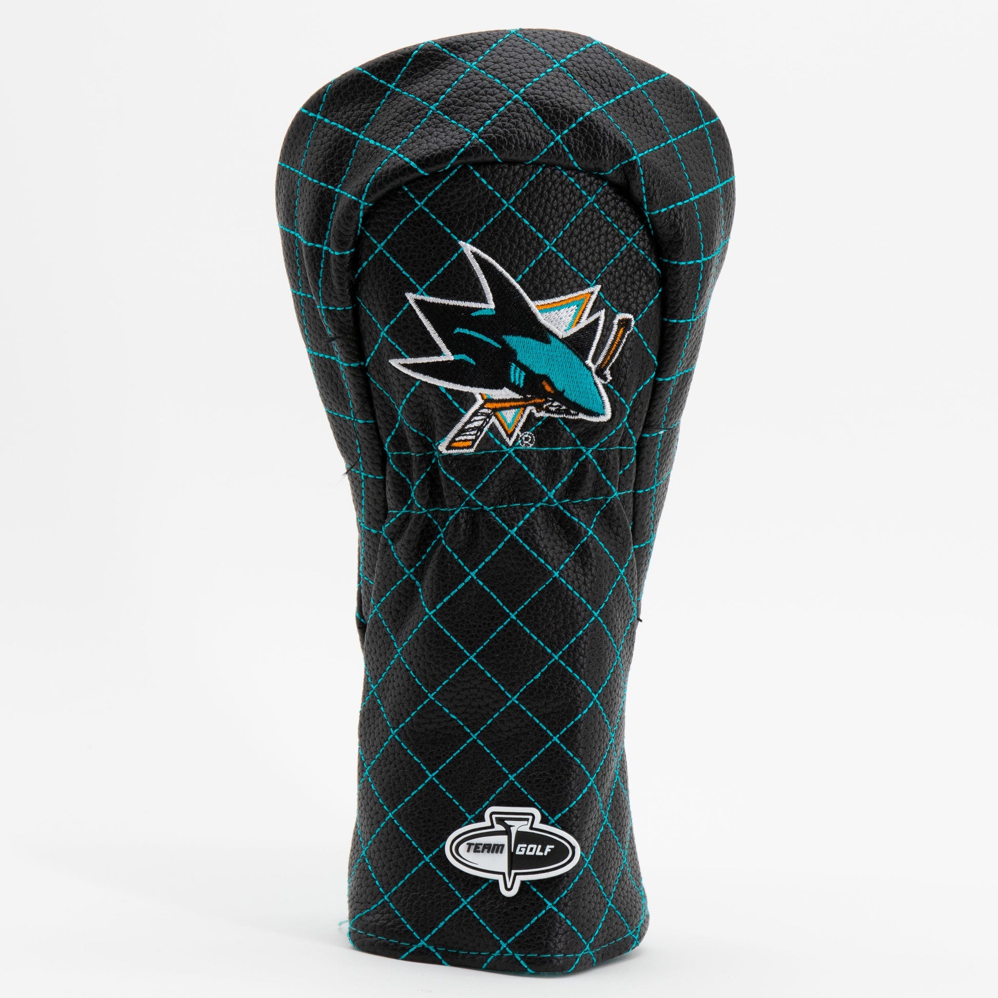 San Jose Sharks solid fairway quilted golf headcover alternate view