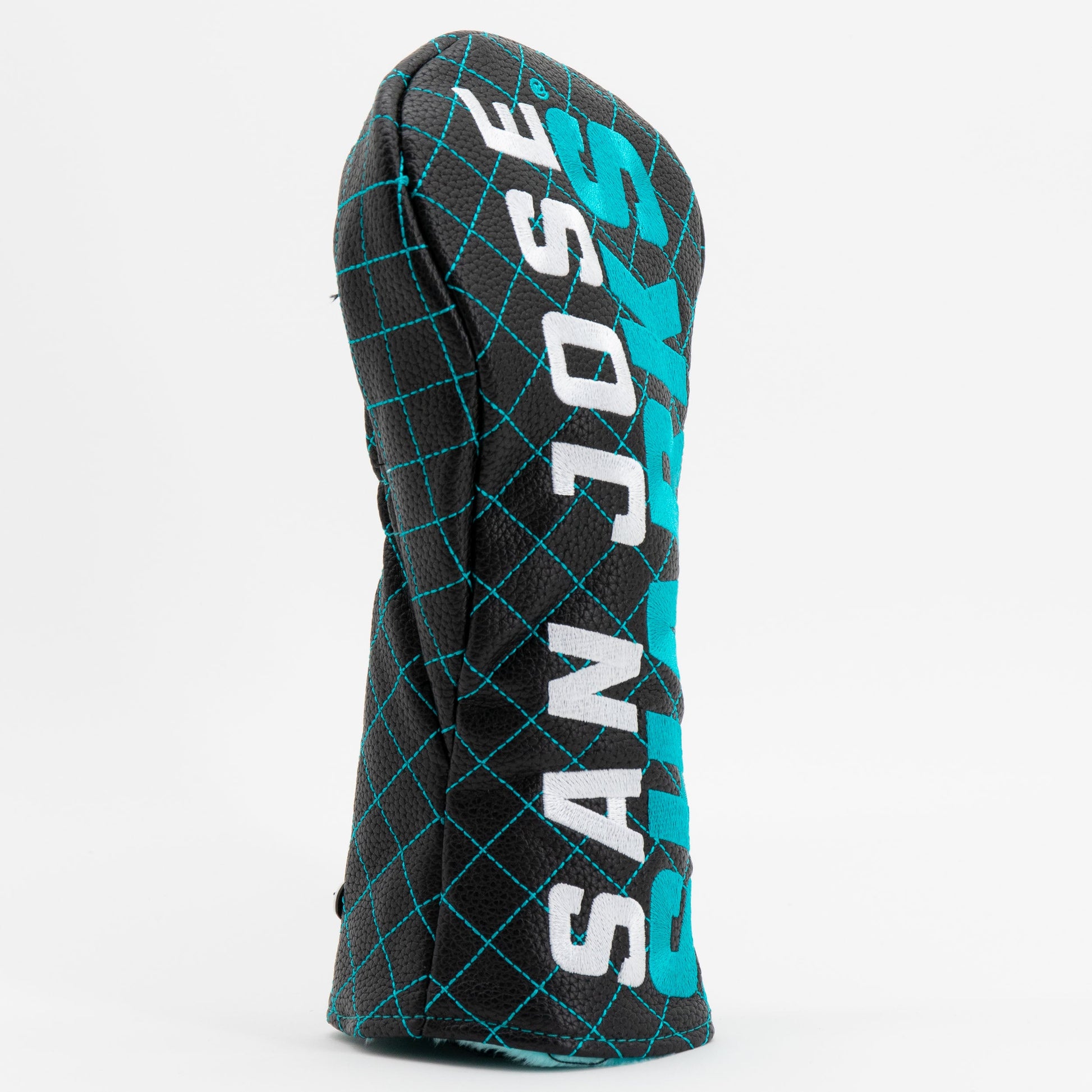 San Jose Sharks solid fairway quilted golf headcover alternate view