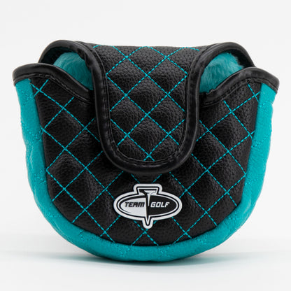 San Jose Sharks solid mallet putter quilted golf headcover alternate view