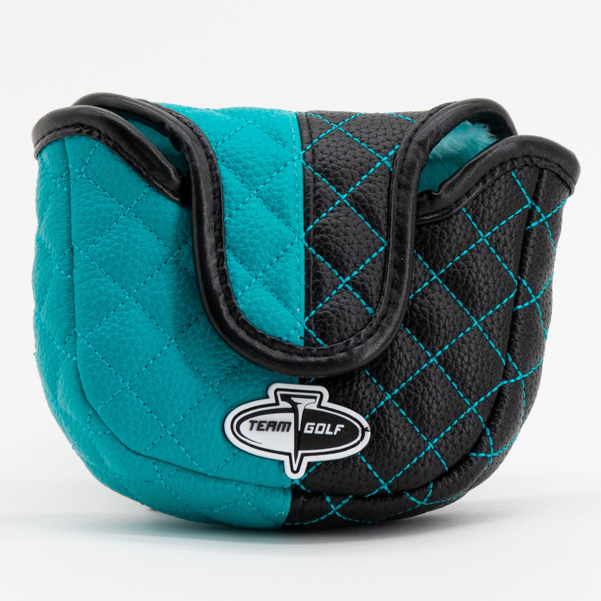 San Jose Sharks split mallet putter quilted golf headcover alternate view
