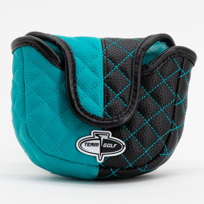 San Jose Sharks split mallet putter quilted golf headcover alternate view
