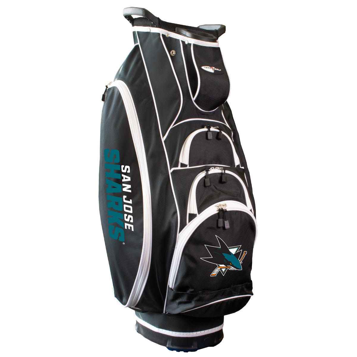 San Jose Sharks Albatross golf cart bag in Black