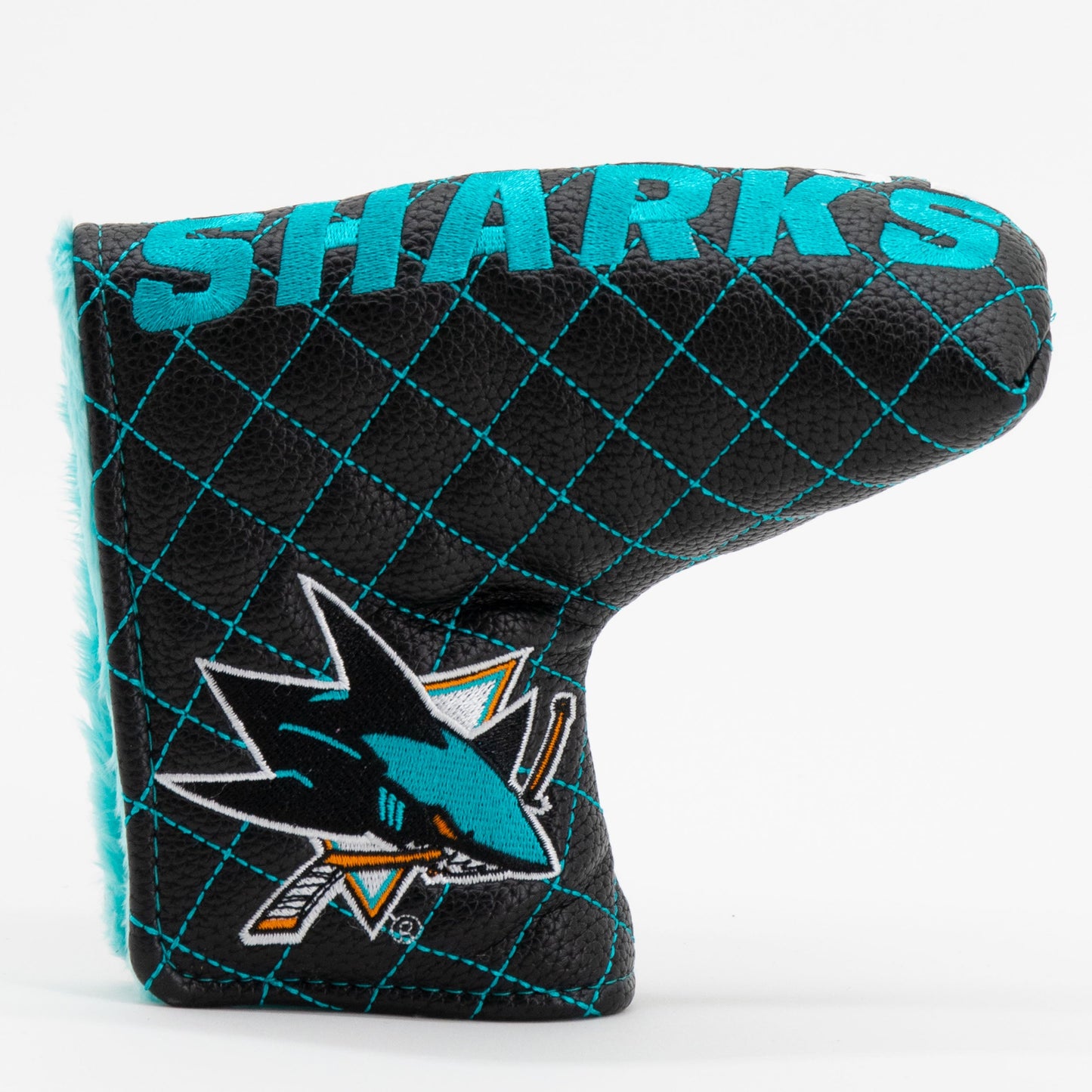 San Jose Sharks split blade putter quilted golf headcover
