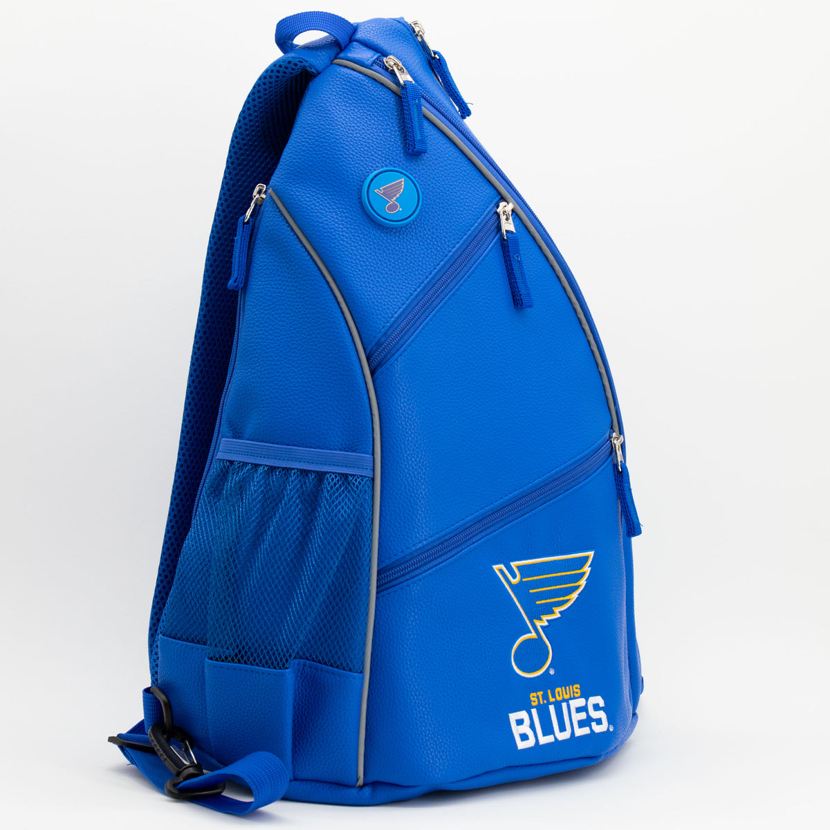 St. Louis Blues PU leather backpack by Team Golf, view 3