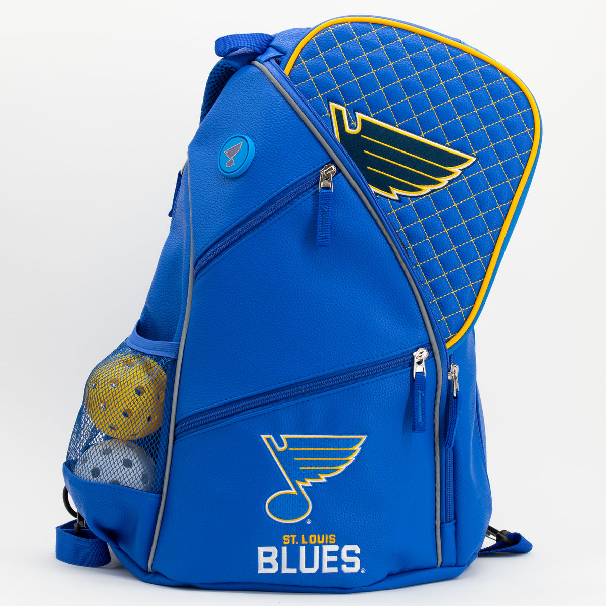 St. Louis Blues PU leather backpack by Team Golf, view 5