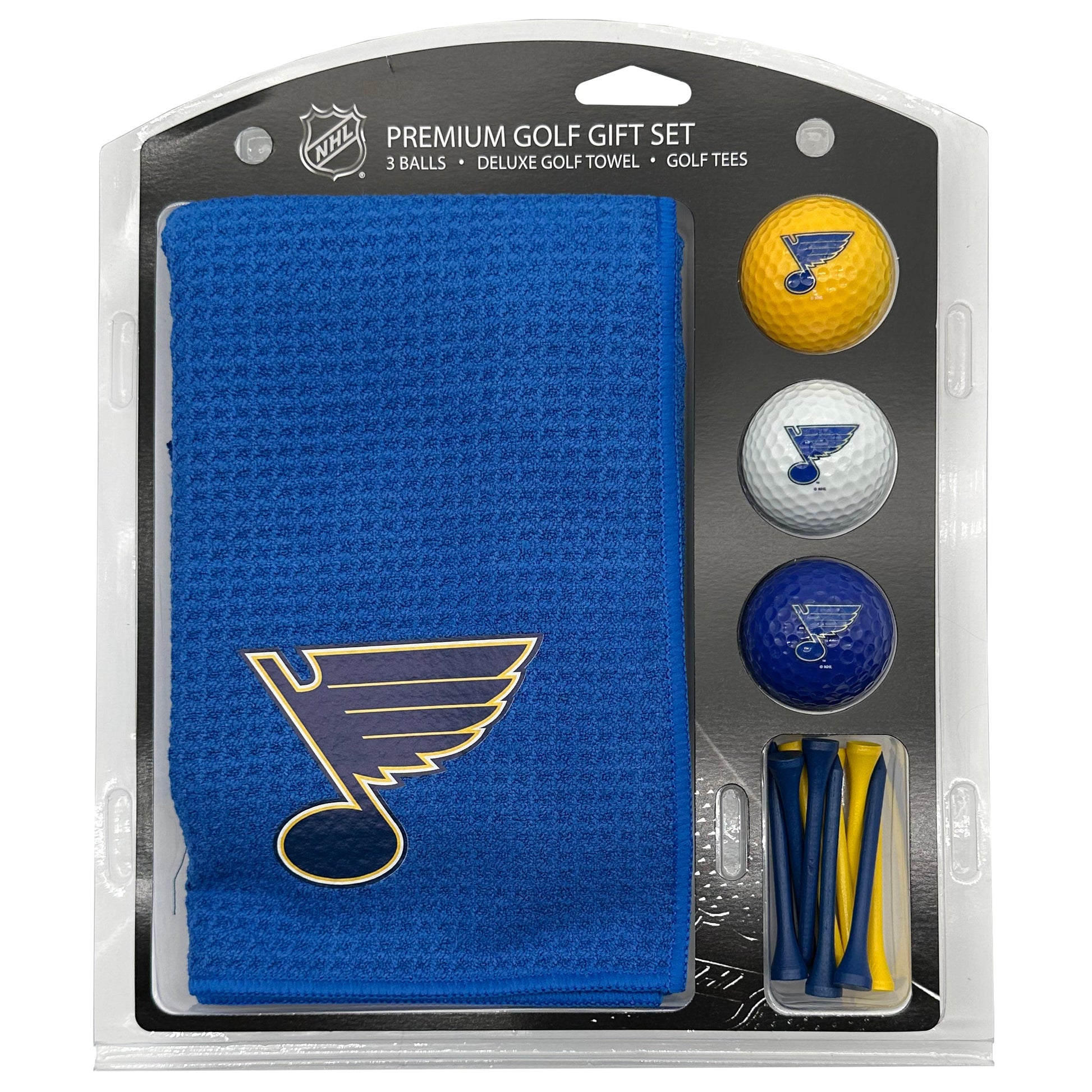 St. Louis Blues Microfiber Towel Golf Gift Set - Club Rehab