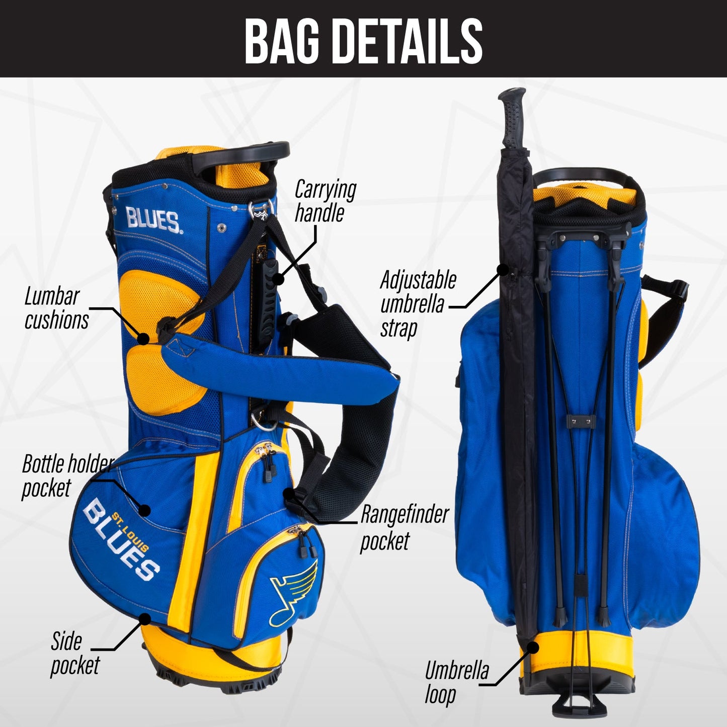 St. Louis Blues Fairway Stand Bag - Image 2 - Club Rehab