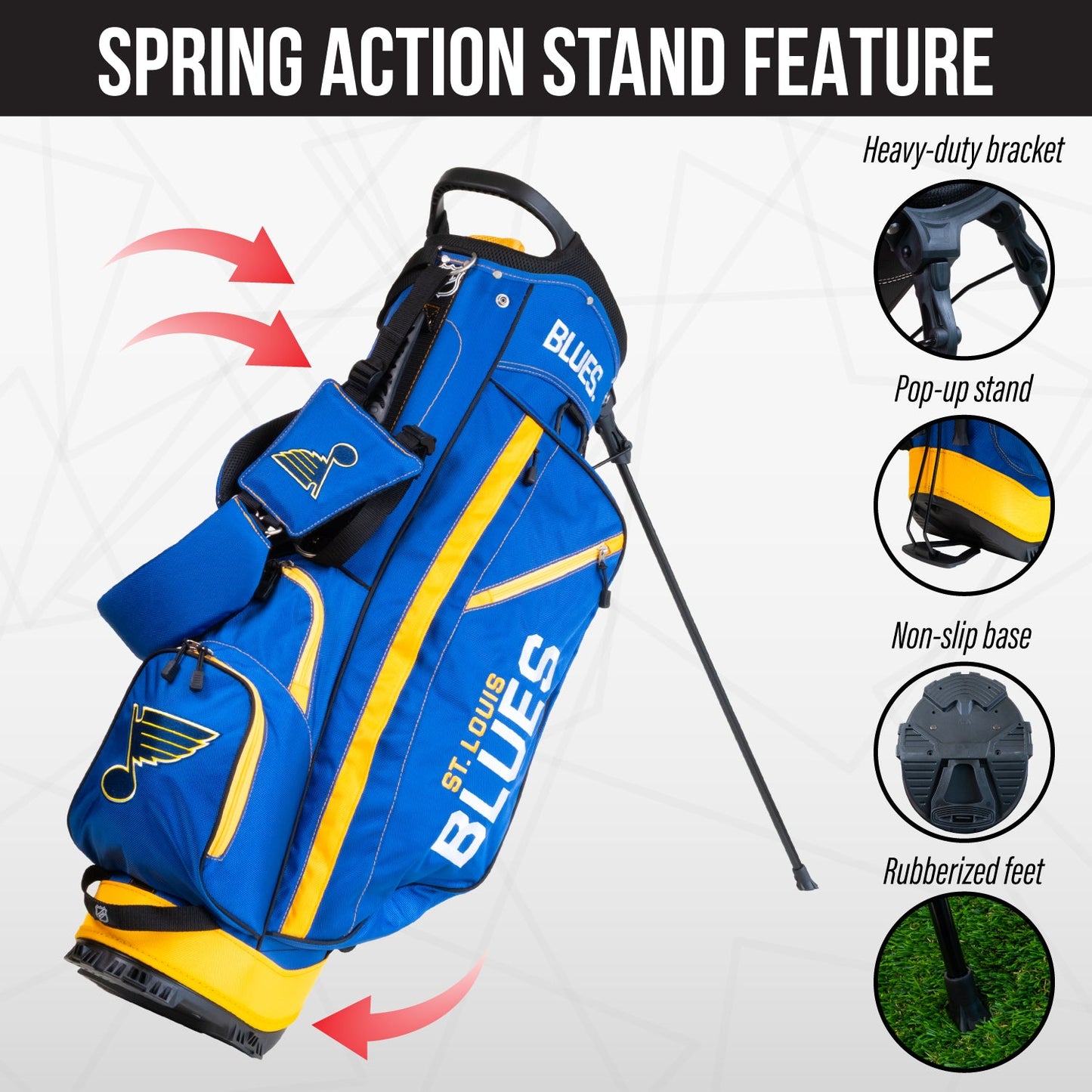 St. Louis Blues Fairway Stand Bag - Image 5 - Club Rehab