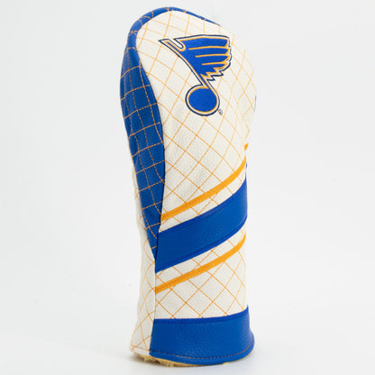 St Louis Blues stripe fairway quilted golf headcover alternate view