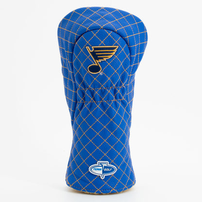 St Louis Blues solid fairway quilted golf headcover alternate view