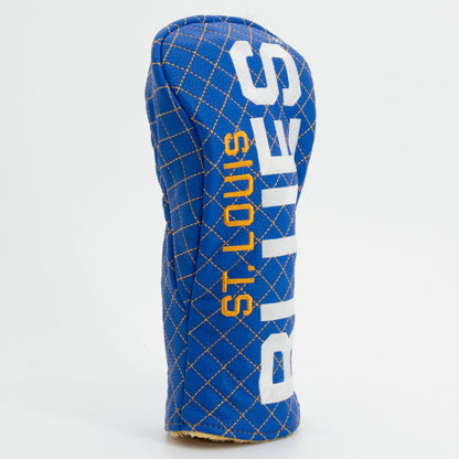 St Louis Blues solid fairway quilted golf headcover alternate view