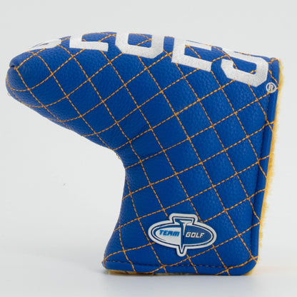 St Louis Blues solid blade putter quilted golf headcover alternate view