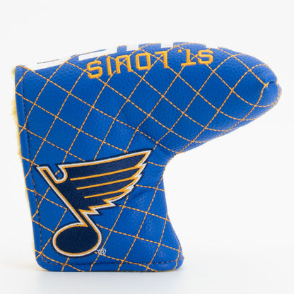 St Louis Blues solid blade putter quilted golf headcover